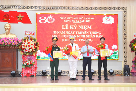 Lực lượng An ninh nhân dân xã Đại Lộc giữ bình yên cho quê hương