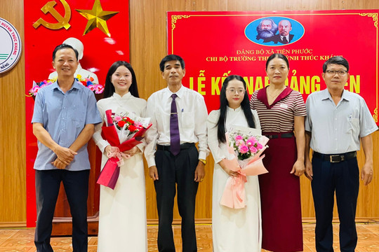 Xã Tiên Phước kết nạp 18 đảng viên trong 6 tháng đầu năm 2026