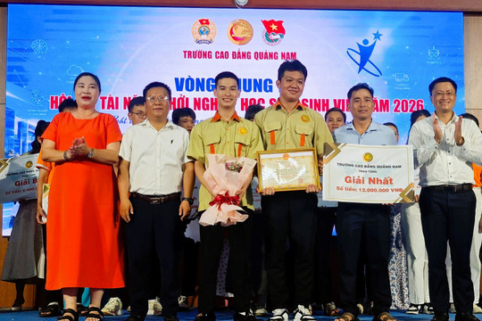 12 dự án khởi nghiệp sáng tạo của học sinh, sinh viên Trường Cao đẳng Quảng Nam tranh tài
