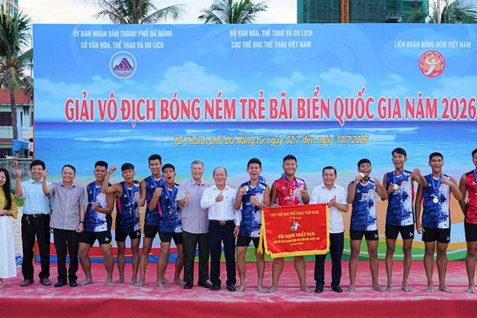 Đội Đà Nẵng vô địch U20 nam giải bóng ném trẻ bãi biển quốc gia