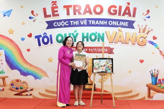 Trao giải cuộc thi vẽ tranh tuyên truyền phòng, chống xâm hại trẻ em