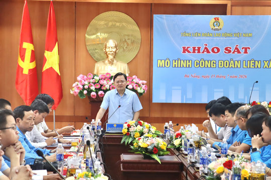 Tổng Liên đoàn Lao động Việt Nam khảo sát mô hình công đoàn liên xã tại xã Nam Phước