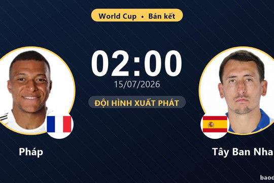 Trực tiếp Pháp vs Tây Ban Nha: Đội hình xuất phát