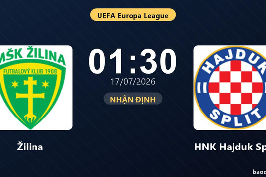 Nhận định Žilina vs HNK Hajduk Split: đội hình dự kiến