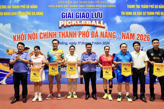 Giao lưu Giải Pickleball khối Nội chính thành phố Đà Nẵng năm 2026