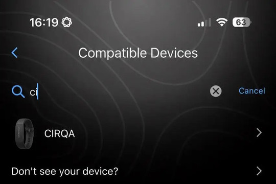 Garmin CIRQA lộ diện: Đối thủ không màn hình của Whoop xuất hiện trên ứng dụng Garmin Connect