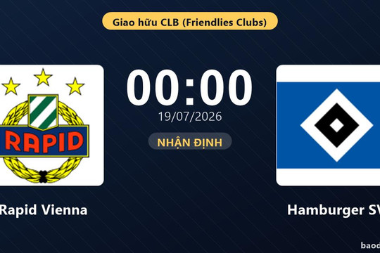 Nhận định Rapid Vienna vs Hamburger SV: đội hình dự kiến