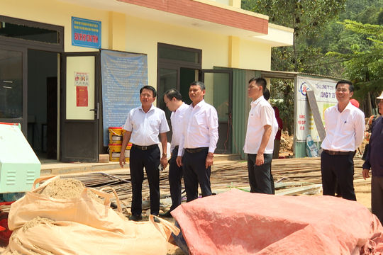 Khẩn trương khắc phục khó khăn, hoàn thành đúng tiến độ các trường nội trú liên cấp biên giới