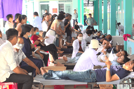 Lan tỏa phong trào hiến máu ở Thăng Điền