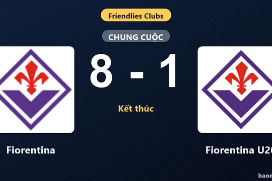 Fiorentina đè bẹp Fiorentina U20 trong trận giao hữu CLB