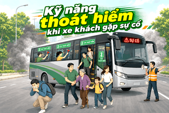 Kỹ năng thoát hiểm khi xe khách gặp sự cố