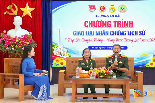 Tuổi trẻ phường An Hải giao lưu với nhân chứng lịch sử