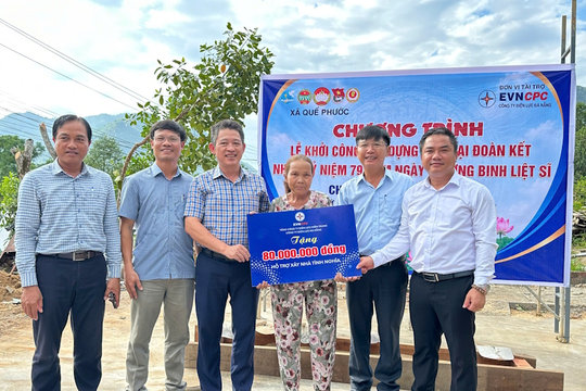 Công ty Điện lực Đà Nẵng: khởi công xây dựng nhà tình nghĩa cho hộ gia đình có hoàn cảnh khó khăn