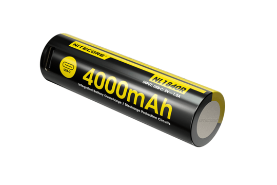 Nitecore ra mắt pin 18650 dung lượng 4.000mAh tích hợp cổng sạc USB-C tiện lợi