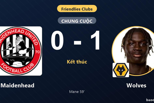 Mane ghi bàn duy nhất, Wolves hạ Maidenhead trong trận giao hữu