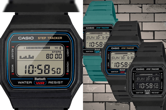 Đồng hồ Casio F-B100W lộ diện với tính năng đếm bước chân và thiết kế mỏng nhẹ