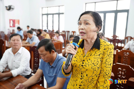 Lãnh đạo phường Hương Trà đối thoại với nhân dân