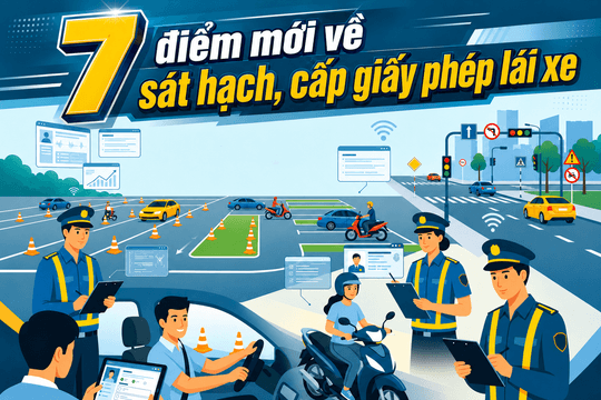 7 điểm mới về sát hạch, cấp giấy phép lái xe