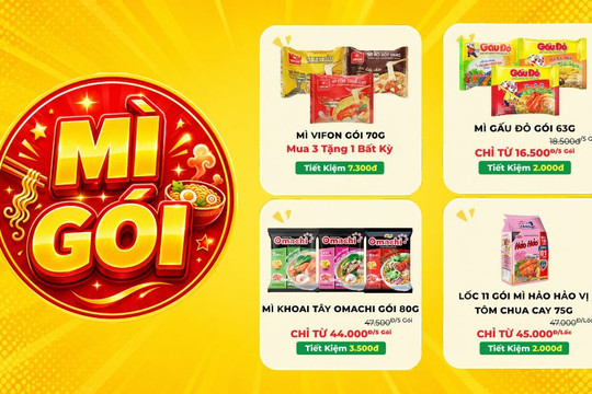 Cách chọn mua mì gói giá sỉ tiết kiệm cho gia đình trong khuyến mãi Bách hóa XANH