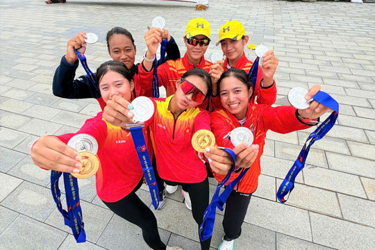 Đà Nẵng giành 9 huy chương tại Giải đua thuyền Rowing vô địch U19, U23 quốc gia