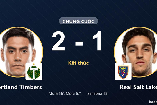 Portland Timbers 2-1 Real Salt Lake: Portland Timbers giành chiến thắng