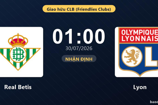 Nhận định Real Betis vs Lyon: đội hình dự kiến