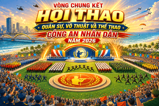 [Infographic] - Từ ngày 29/7 đến 7/8, Vòng chung kết Hội thao quân sự, võ thuật và thể thao Công an nhân dân năm 2026 diễn ra tại Đà Nẵng