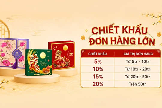 Cách đặt mua bánh Trung thu số lượng lớn chiết khấu lên đến 20% cho doanh nghiệp