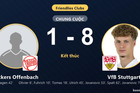 VfB Stuttgart thắng đậm, Kickers Offenbach nhận thất bại nặng nề