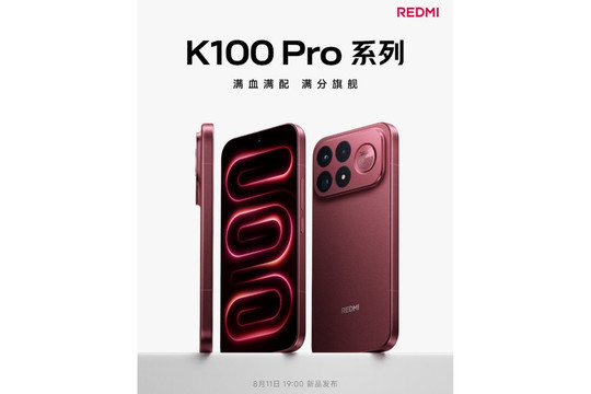 Redmi K100 Pro Max chốt ngày ra mắt 11/8 với chip Snapdragon 8 Elite Gen 5 và pin 9.000 mAh