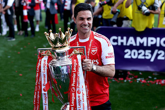 Arsenal vô địch Ngoại hạng Anh sau 22 năm: Mikel Arteta coi sự hài lòng là kẻ thù