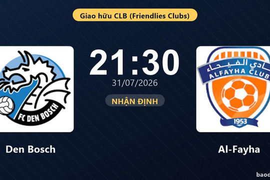 Nhận định Den Bosch vs Al-Fayha: đội hình dự kiến