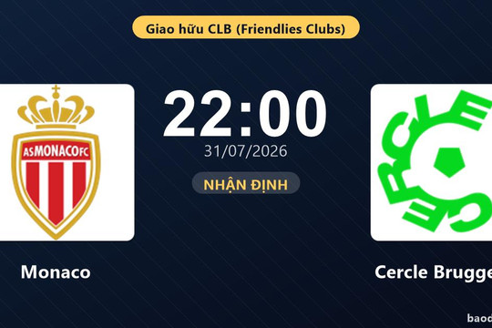 Nhận định Monaco vs Cercle Brugge: đội hình dự kiến