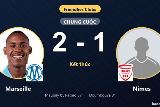 Marseille ngược dòng hạ Nimes trong trận giao hữu sôi động