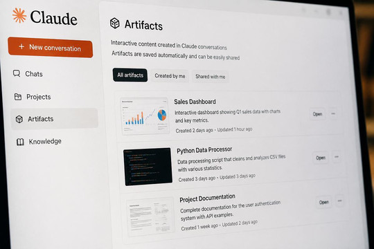 Claude Artifacts: Giải pháp biến câu lệnh thành website và ứng dụng tương tác tức thì