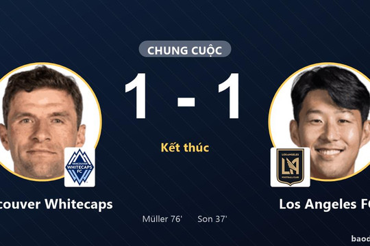 Chia điểm, Vancouver Whitecaps và Los Angeles FC cùng giành vé vòng 1/16