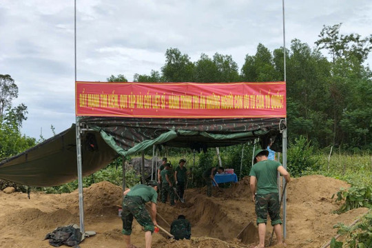 Đà Nẵng: Quy tập 3 hài cốt liệt sĩ nghi thuộc lực lượng đặc công tại xã Hà Nha