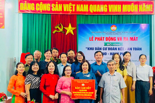Đồng lòng xây dựng khu dân cư văn minh