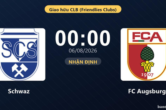 Nhận định Schwaz vs FC Augsburg: đội hình dự kiến