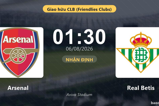 Nhận định Arsenal vs Real Betis: đội hình dự kiến