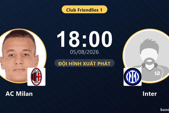Trực tiếp AC Milan vs Inter: Inter nhỉnh hơn về thế trận, chưa có bàn thắng