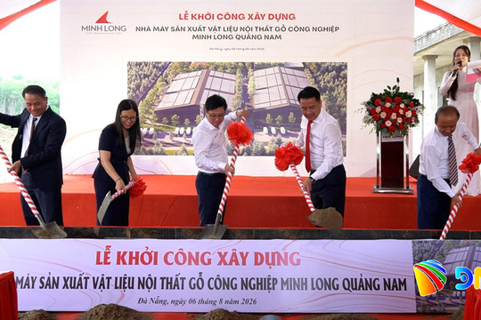 Khởi công dự án sản xuất vật liệu nội thất gỗ công nghiệp gần 200 tỷ đồng tại Đại Lộc