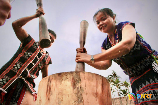 Sống động hội làng văn hóa Cơ Tu