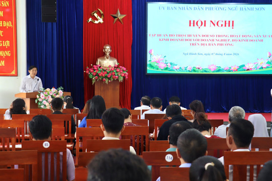 Phường Ngũ Hành Sơn hỗ trợ doanh nghiệp, hộ kinh doanh chuyển đổi số