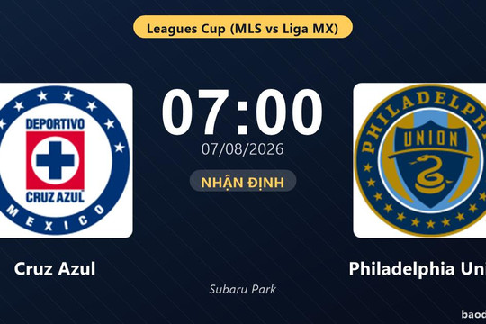 Nhận định Cruz Azul vs Philadelphia Union: đội hình dự kiến