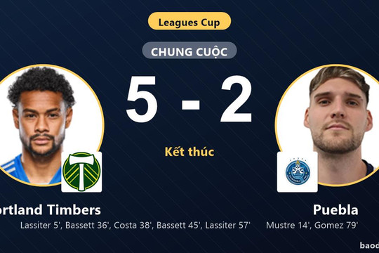 Portland Timbers thắng đậm Puebla, tạo dấu ấn ở Leagues Cup