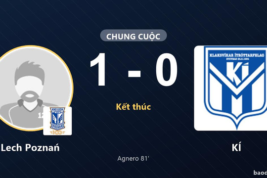 Agnero đưa Lech Poznań vượt qua KÍ tại Europa League
