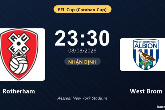 Nhận định Rotherham vs West Brom: đội hình dự kiến