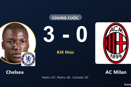 Đè bẹp AC Milan 3-0 tại Jakarta, Chelsea khẳng định sức mạnh vượt trội