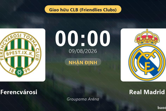 Nhận định Ferencvárosi vs Real Madrid: đội hình dự kiến